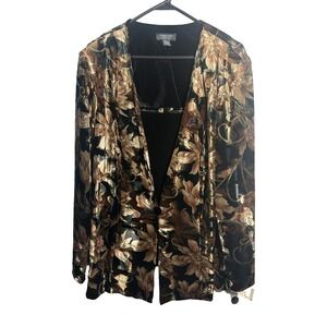 dress barn womens long sleeve velvet dress‎ shirt blouse plus size 18W